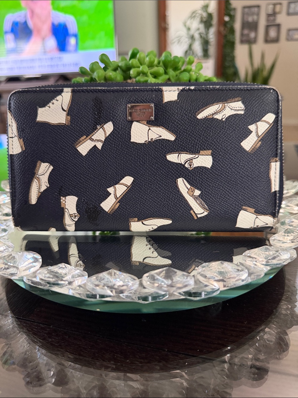 Dolce & Gabbana Wallet White Shoe Motif